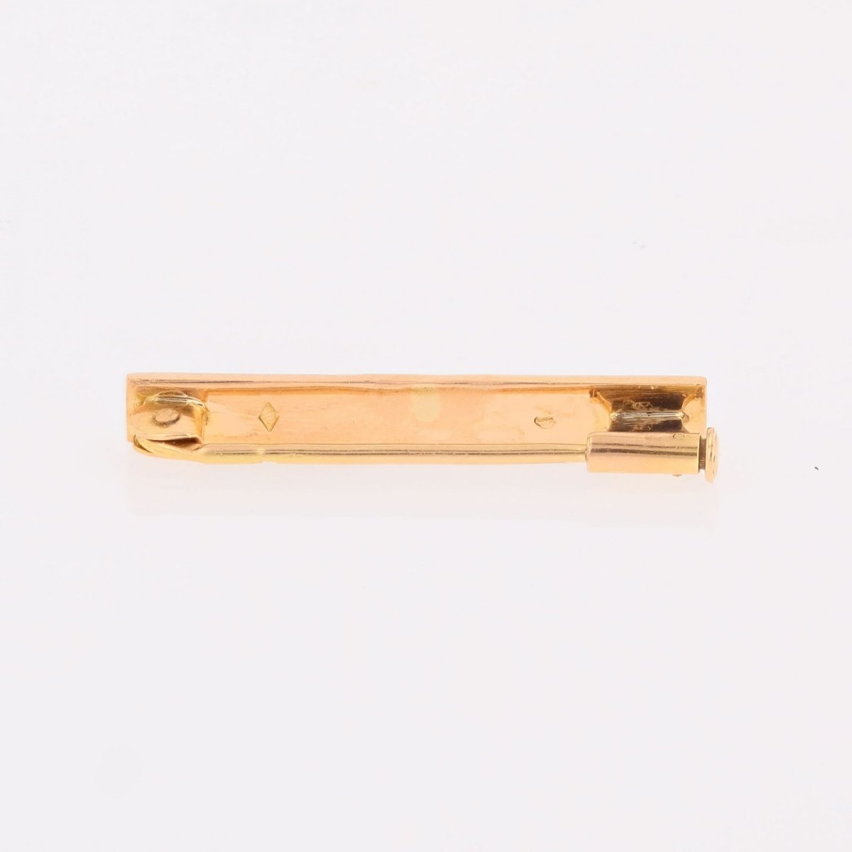 Petite broche rectangulaire gravée or-photo-3