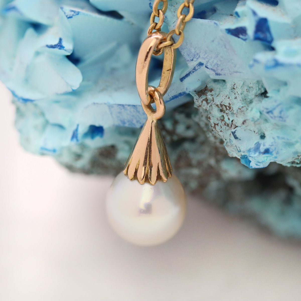 Cultured Pearl And Gold Pendant-photo-5