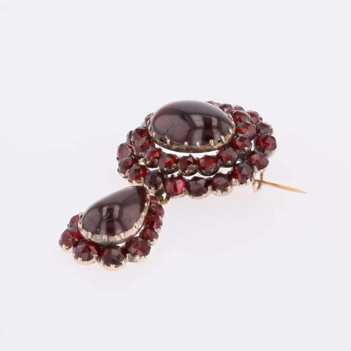Broche ancienne grenats-photo-4