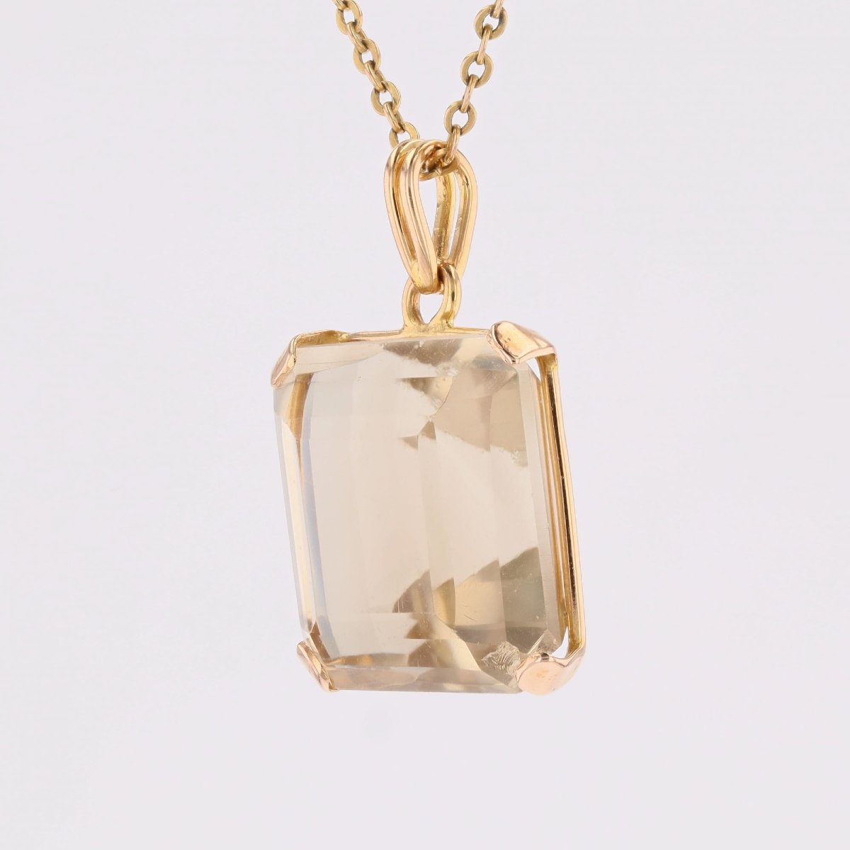 Pendentif vintage citrine-photo-4