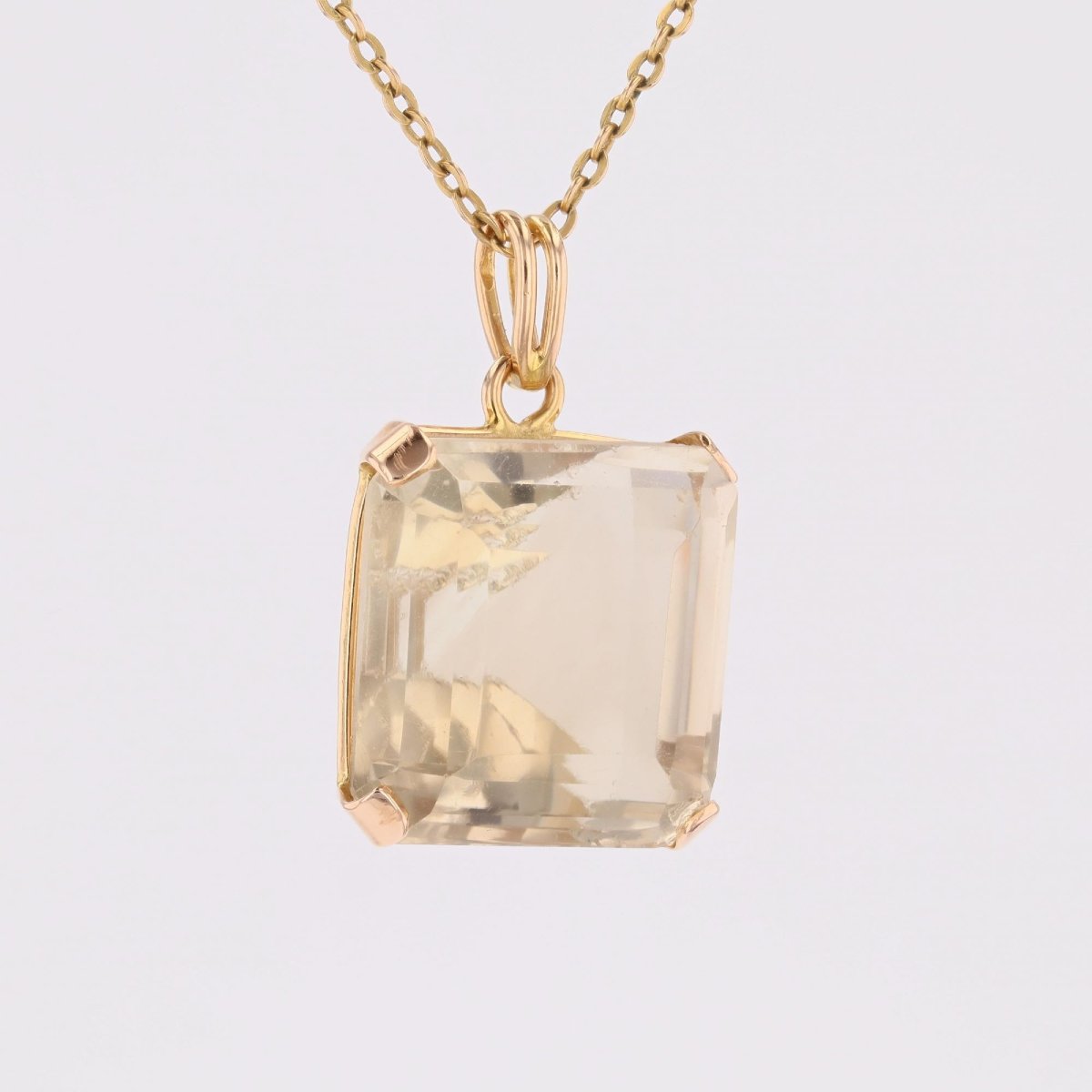 Pendentif vintage citrine-photo-1