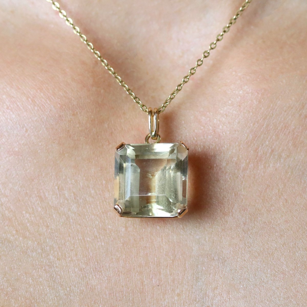 Pendentif vintage citrine-photo-4