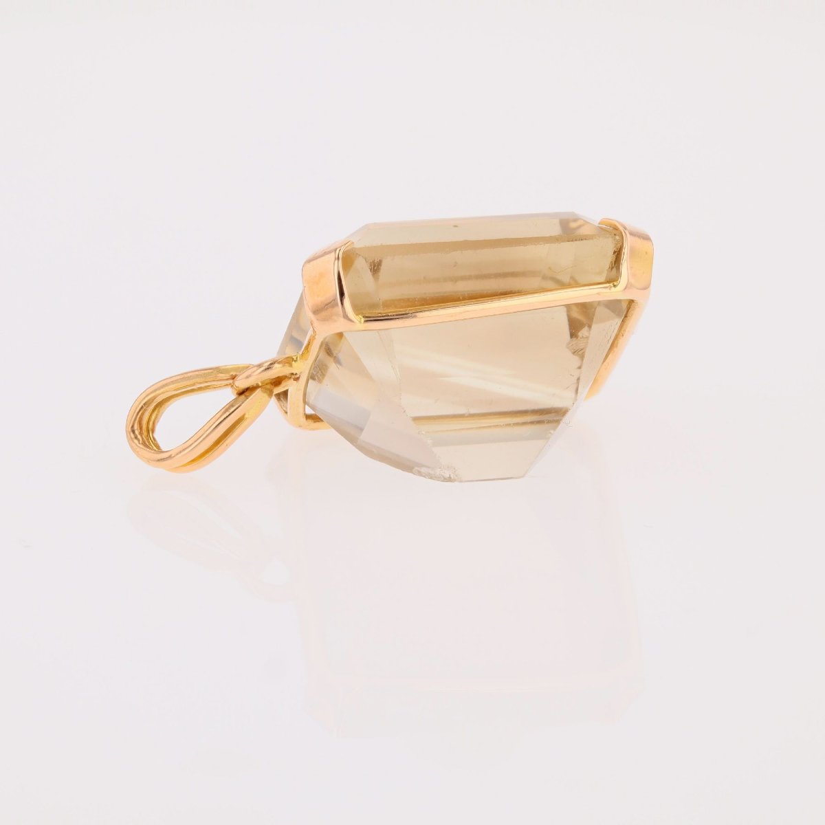 Pendentif vintage citrine-photo-5