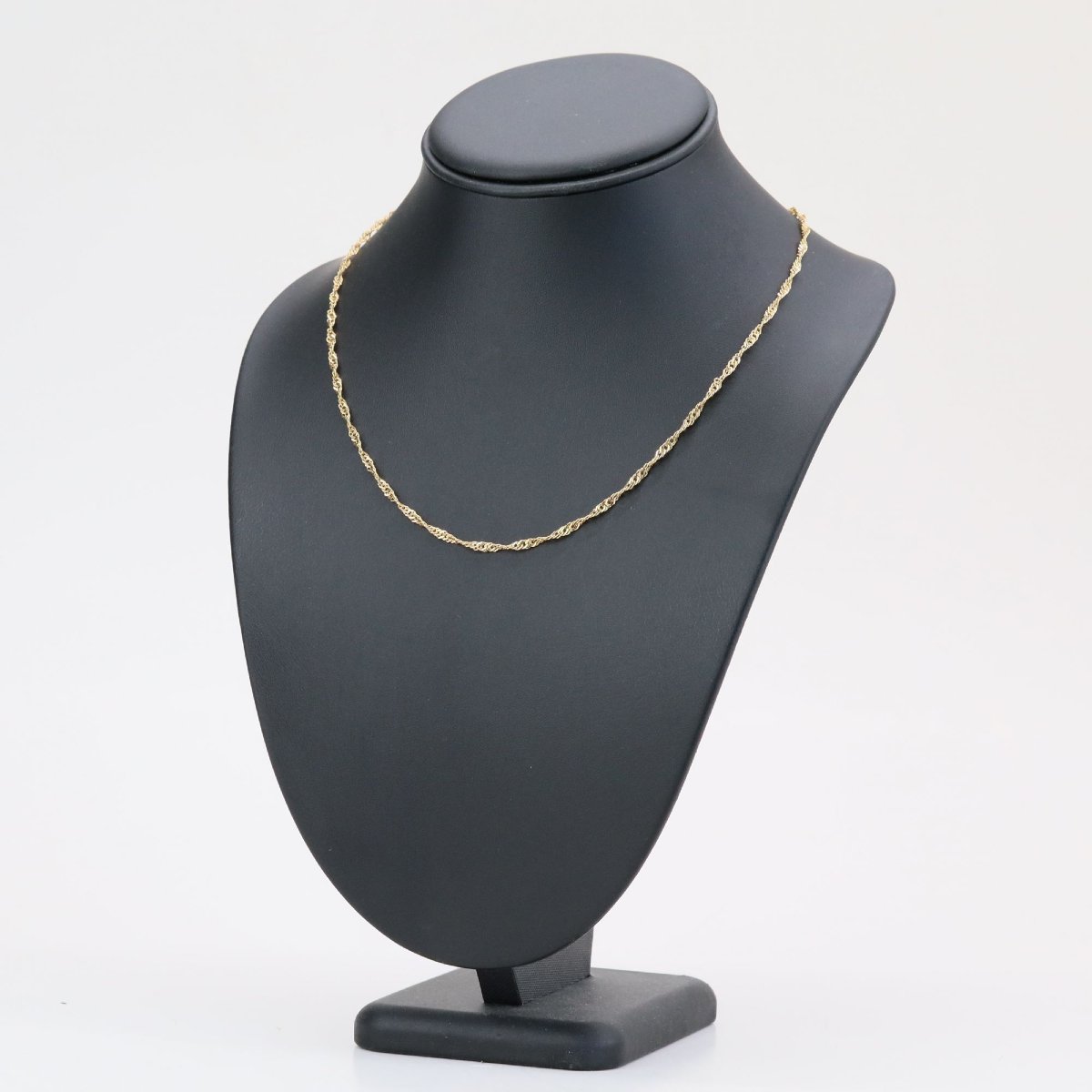 Flat, Braided Yellow Gold Curb Chain-photo-5