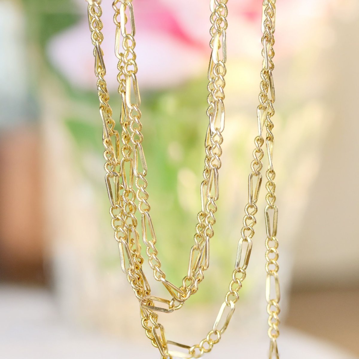 Alternating Yellow Gold Chain-photo-3