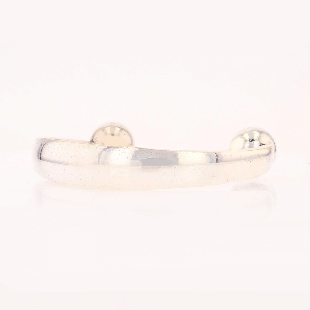 Bracelet jonc ouvert argent vintage-photo-2