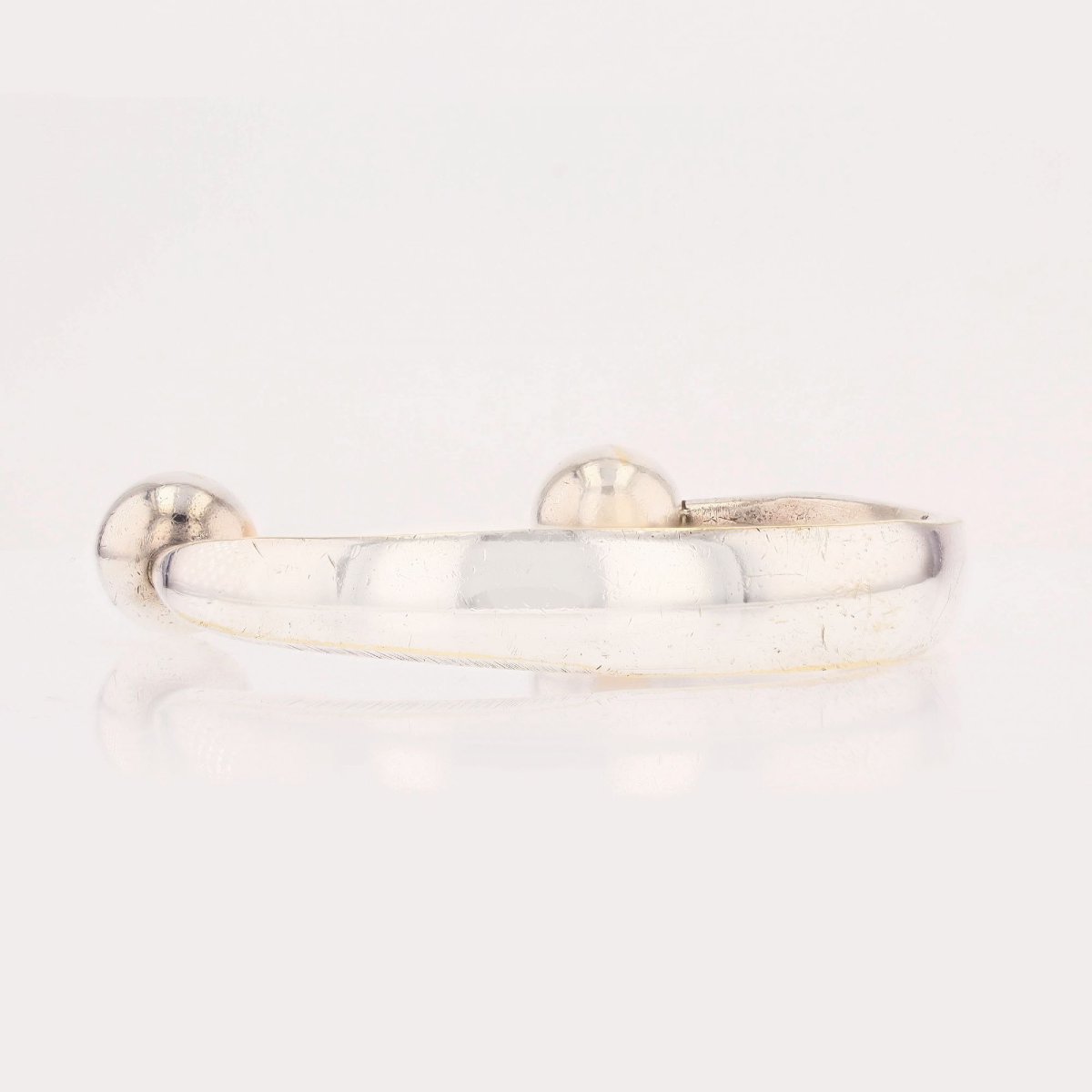 Bracelet jonc ouvert argent vintage-photo-3