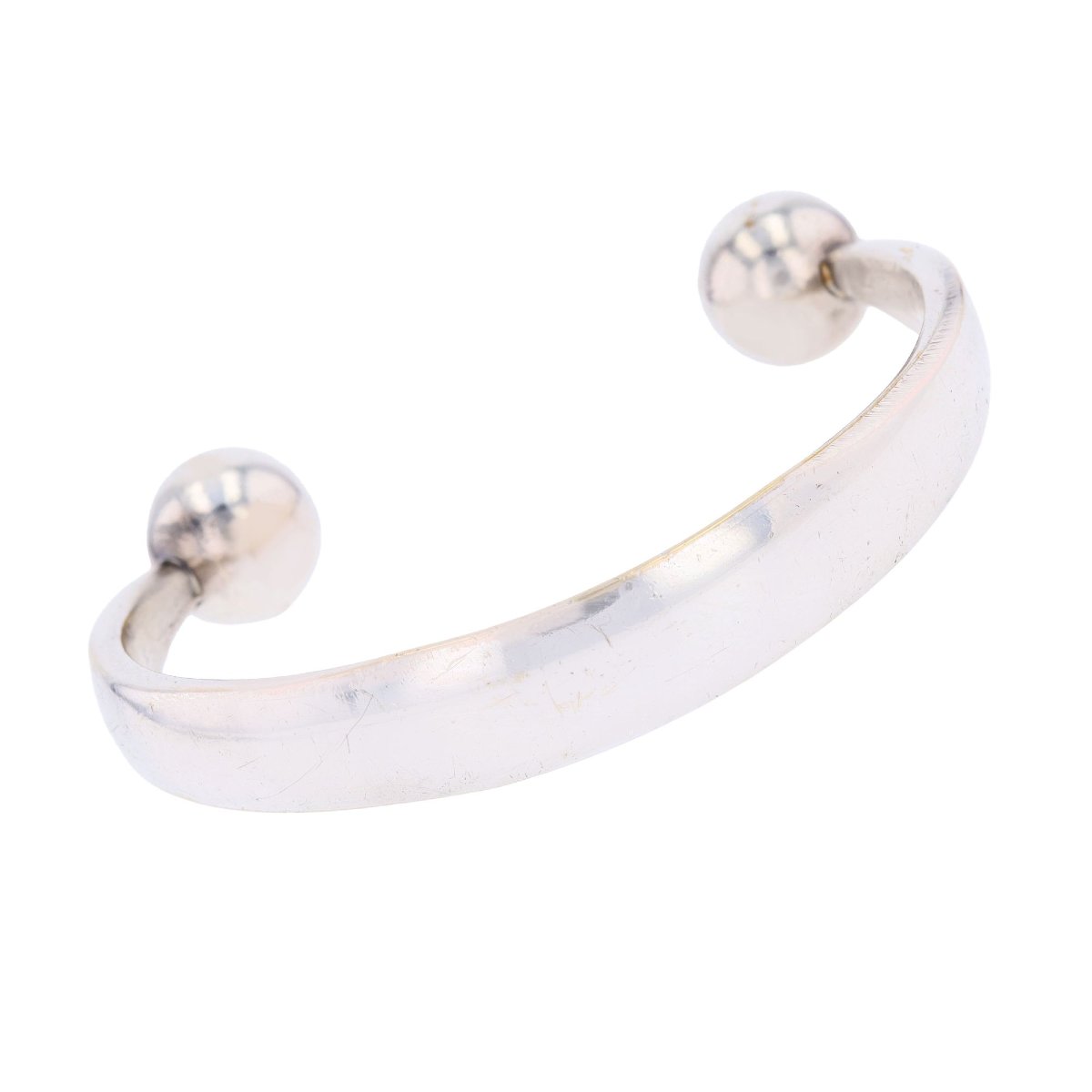 Bracelet jonc ouvert argent vintage