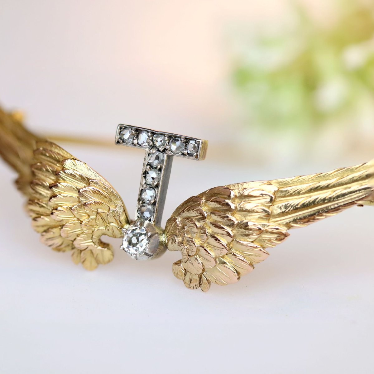 Broche ailes et diamants-photo-5
