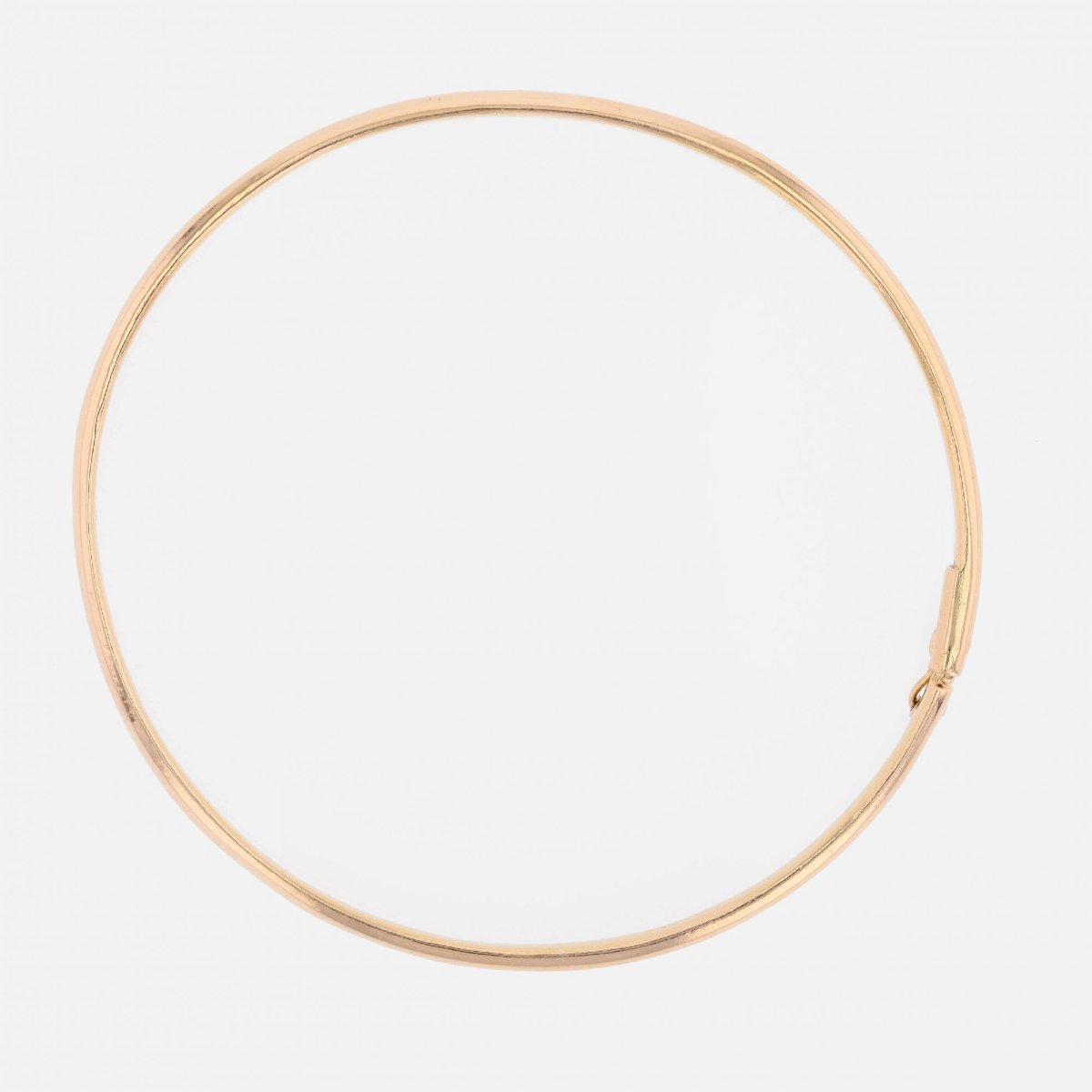 Bracelet demi jonc rond or jaune-photo-4