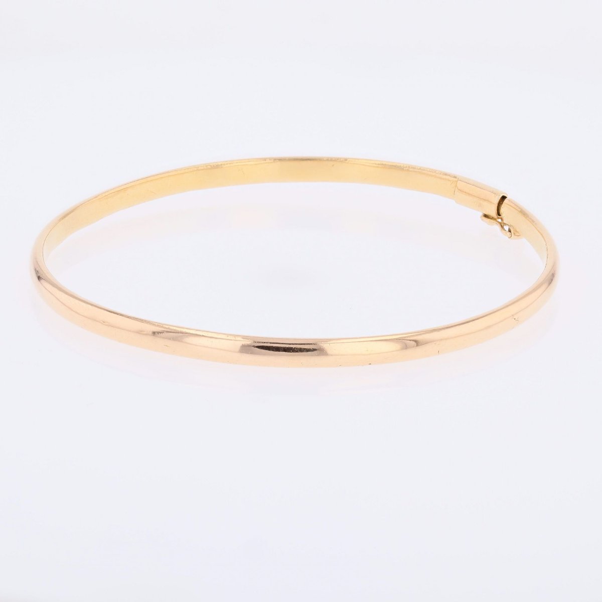 Bracelet demi jonc rond or jaune-photo-2