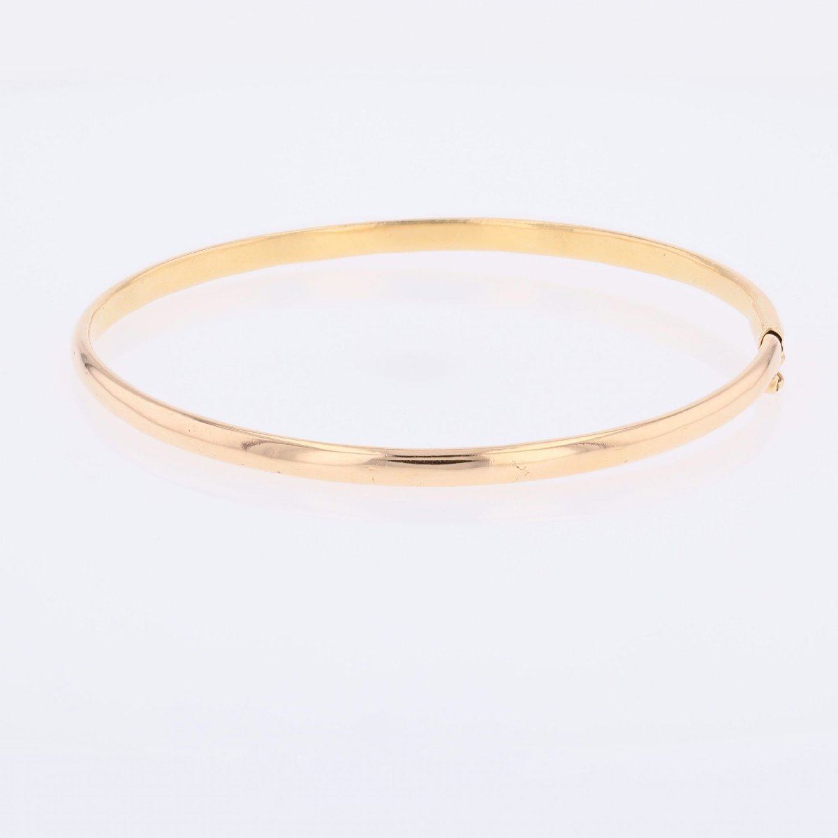 Bracelet demi jonc rond or jaune-photo-3