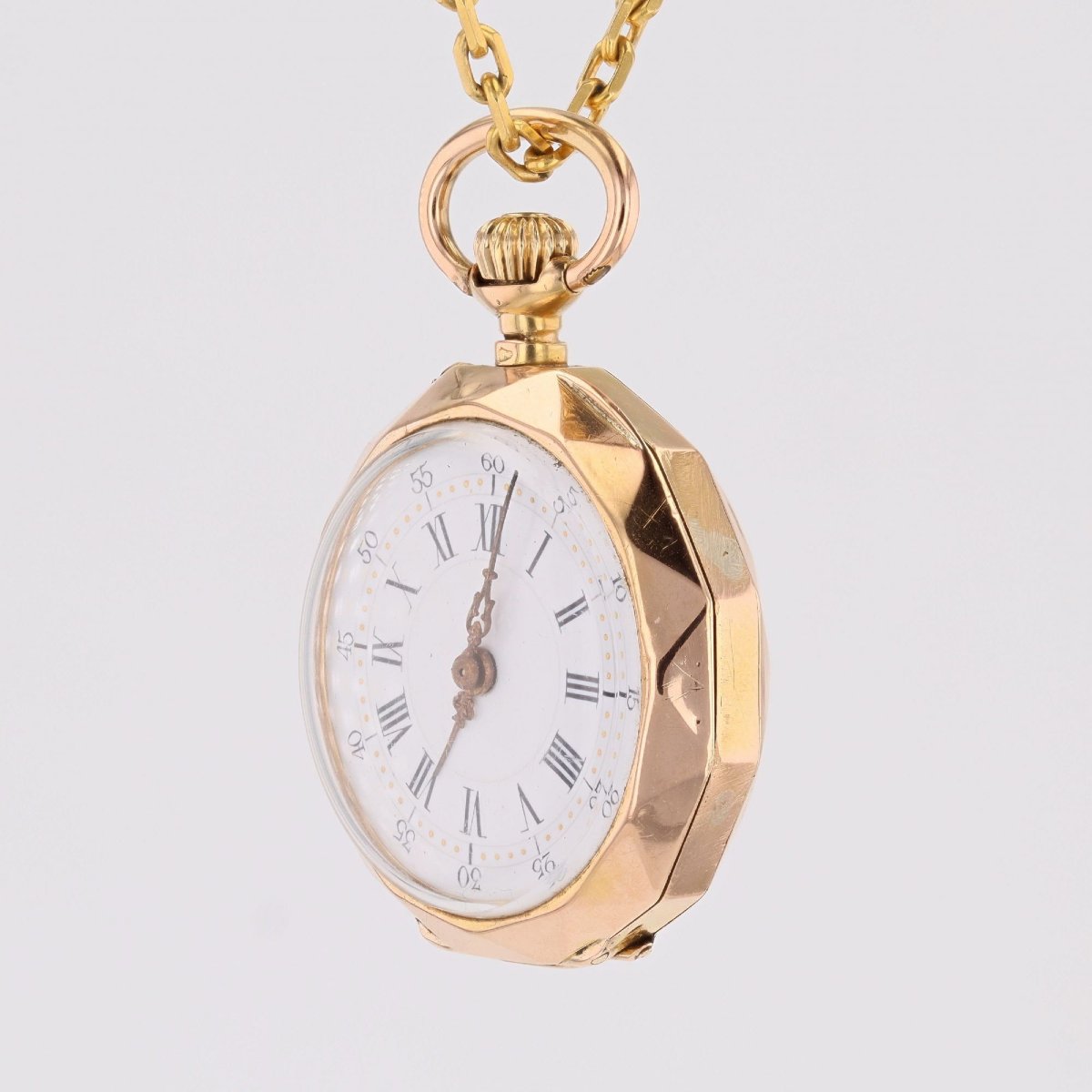 Rose Gold Women's Watch Pendant With Initials-photo-3