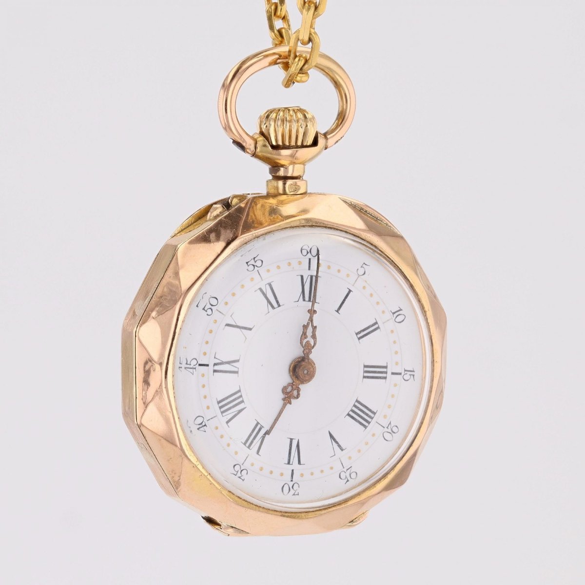 Rose Gold Women's Watch Pendant With Initials-photo-4
