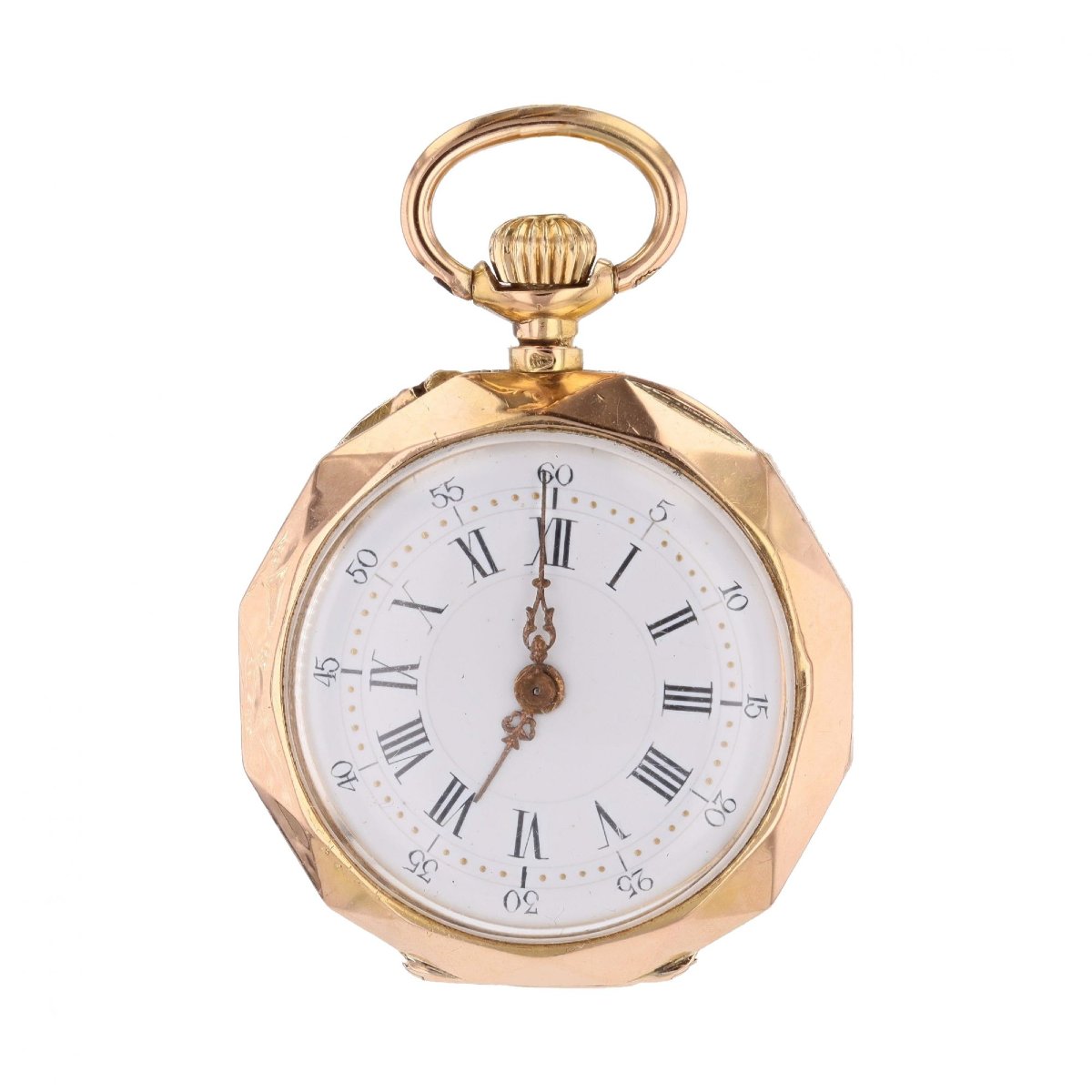 Rose Gold Women's Watch Pendant With Initials-photo-6