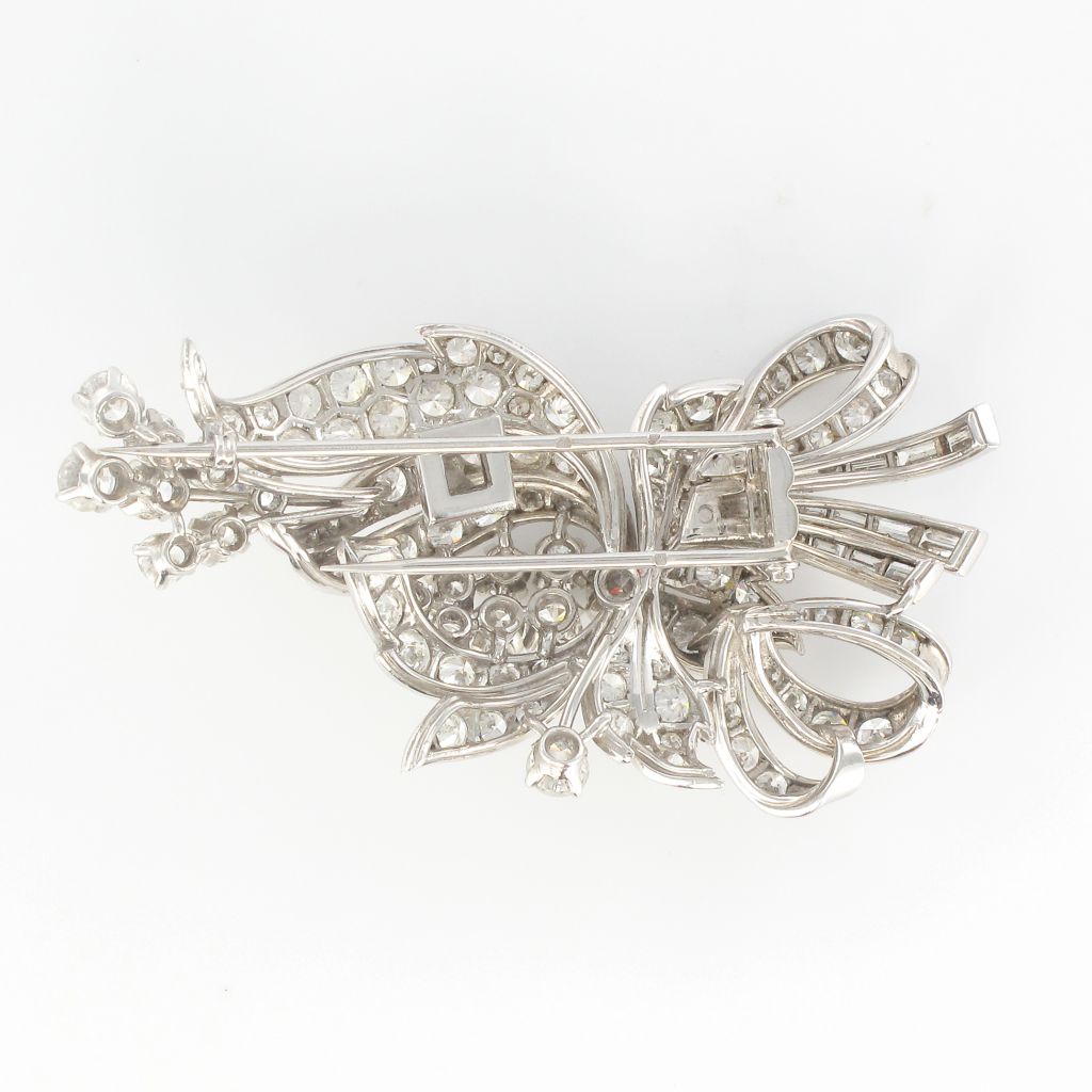 Broche Diamants Brillants Et Baguettes-photo-1