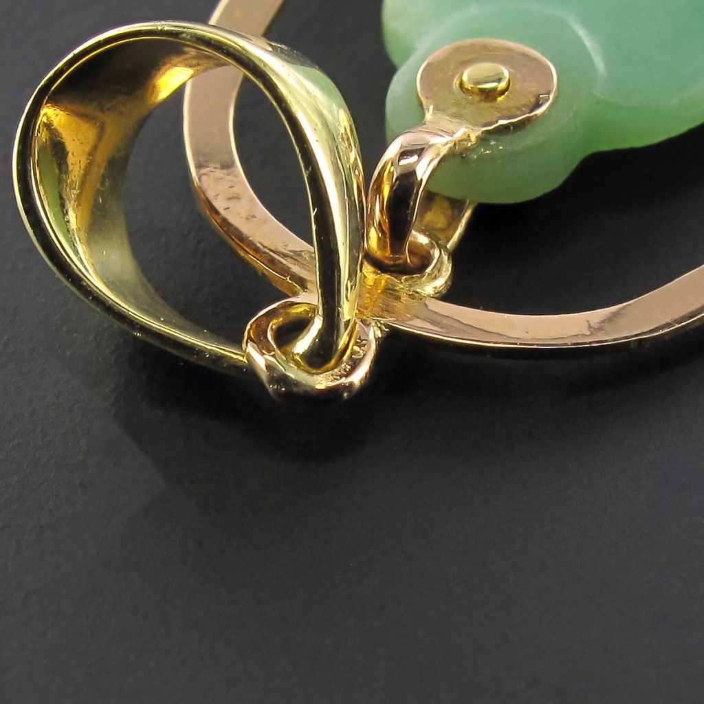 Jade Pendant Yellow Gold-photo-4