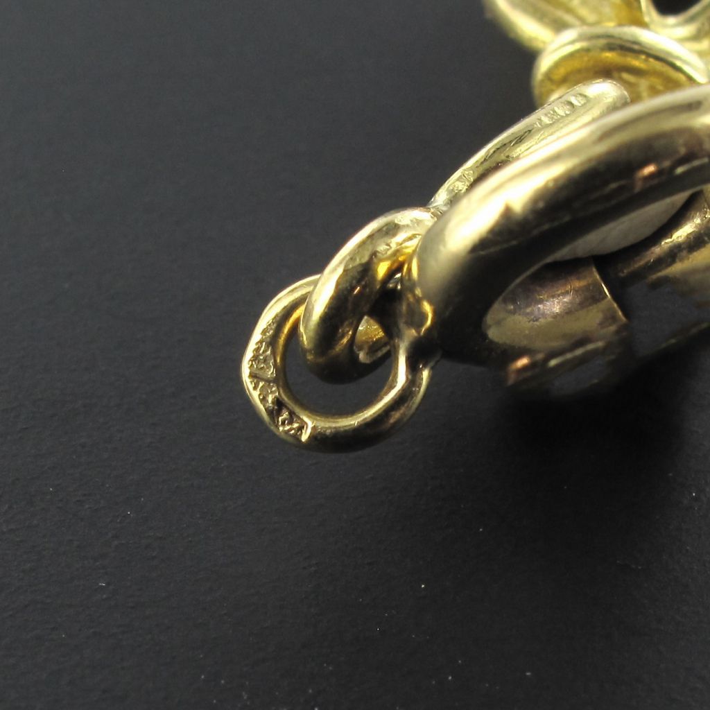 Old Gold Round Mesh Necklace-photo-3