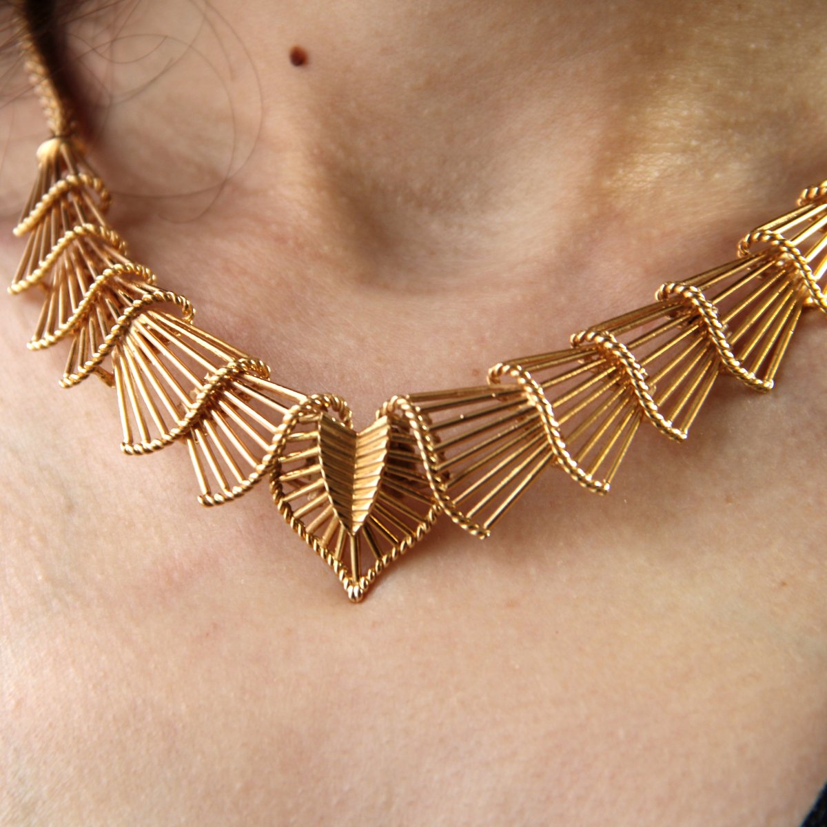 Vintage Gold Necklace-photo-7