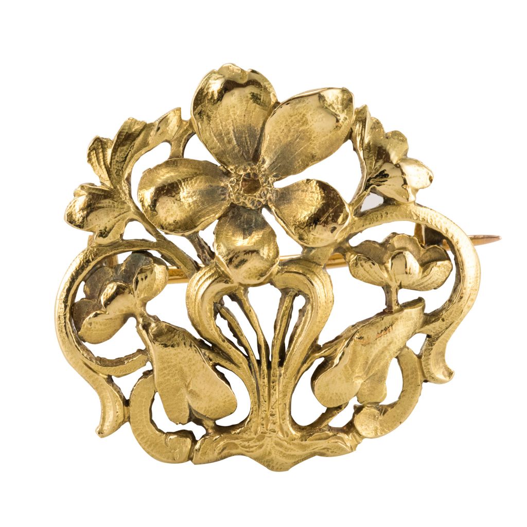 werkzaamheid Verknald Acrobatiek Proantic: Old Gold Brooch Art Nouveau