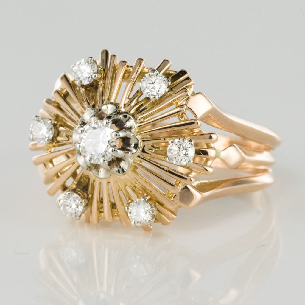 Vintage Radiant Diamonds Ring-photo-3