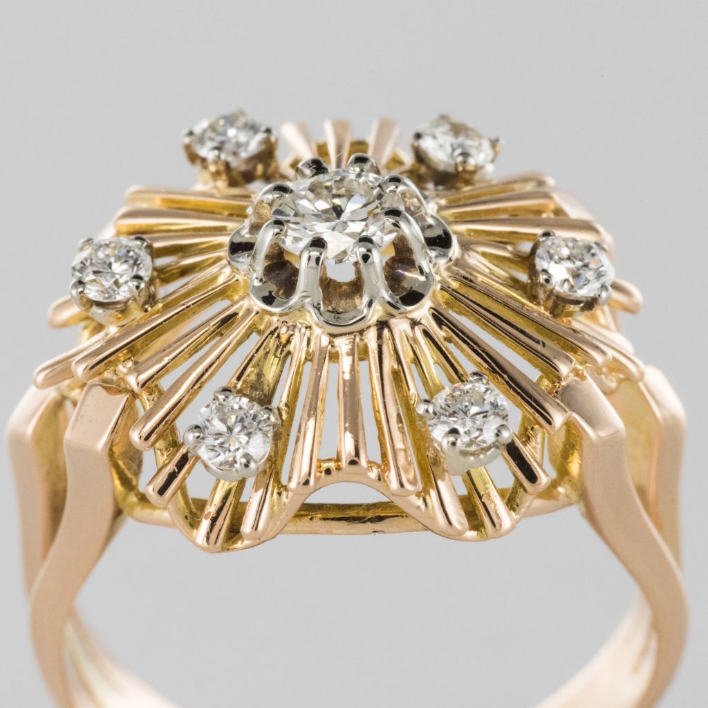 Vintage Radiant Diamonds Ring-photo-1