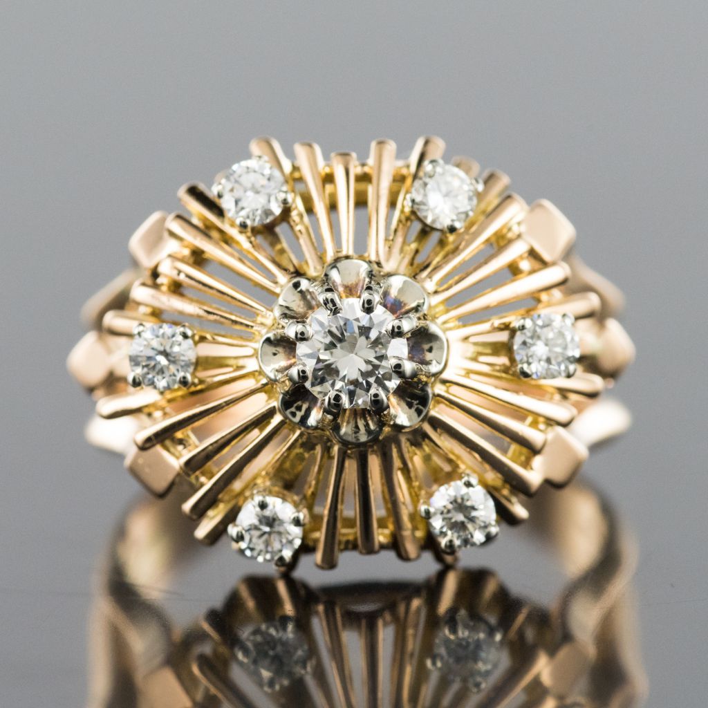 Vintage Radiant Diamonds Ring-photo-4