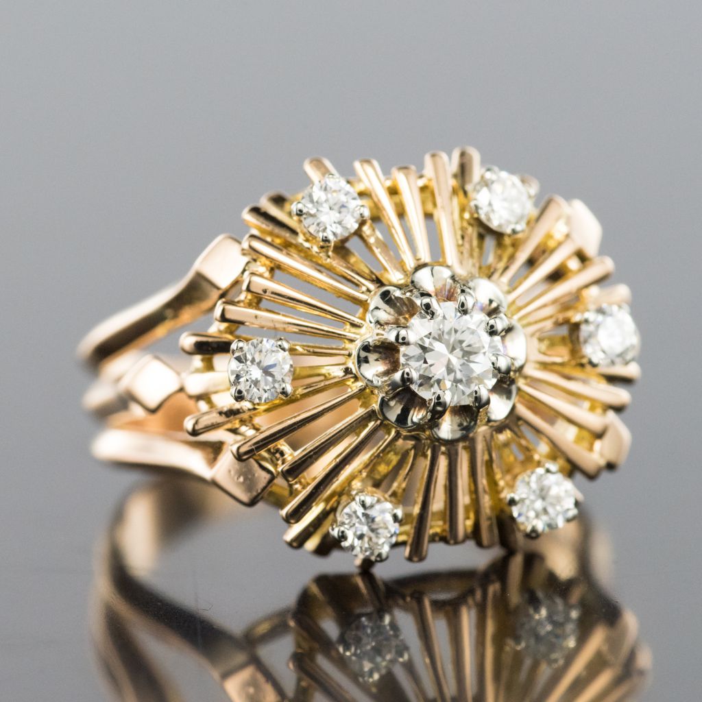 Vintage Radiant Diamonds Ring-photo-5