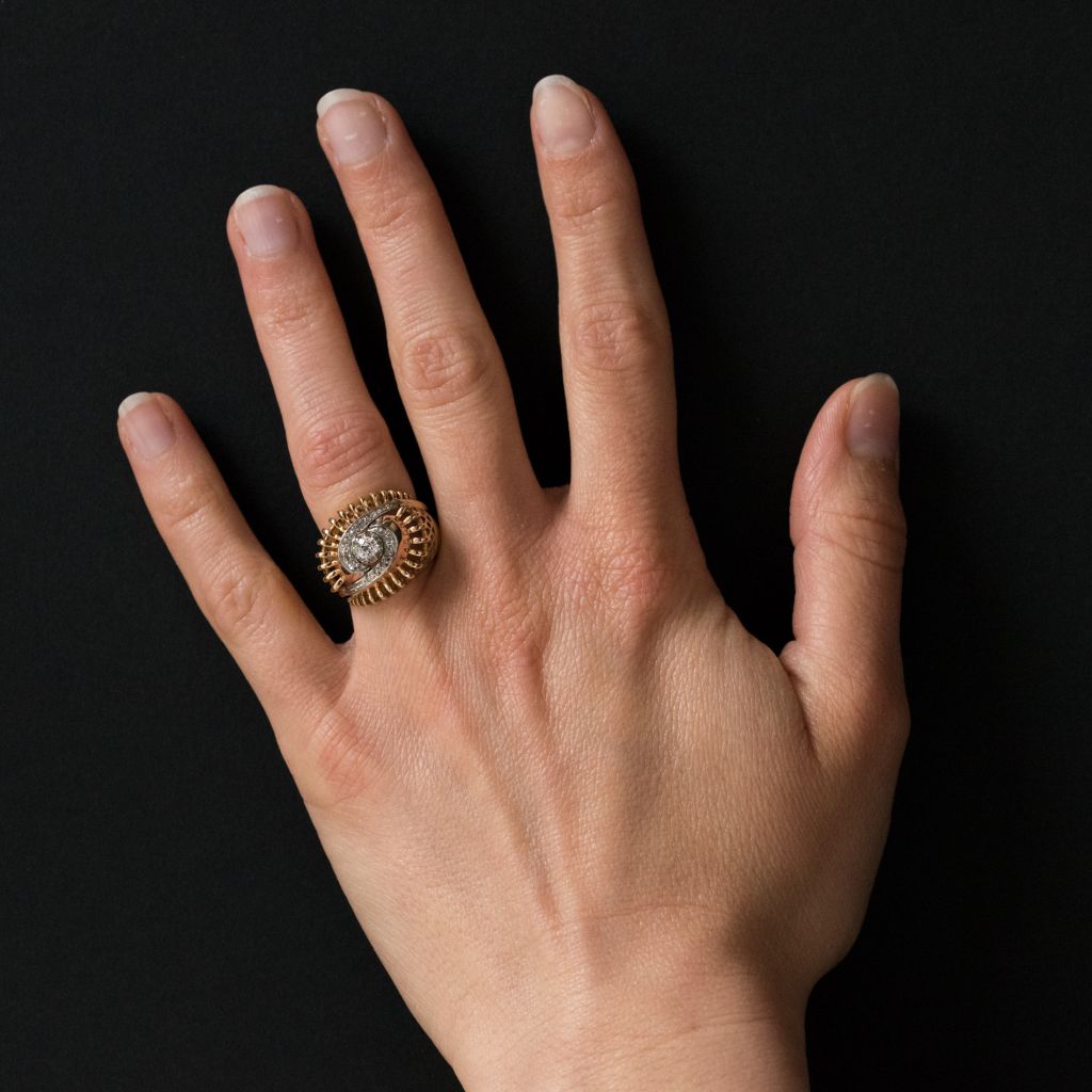 Retro Tourbillon Diamond Ring-photo-2