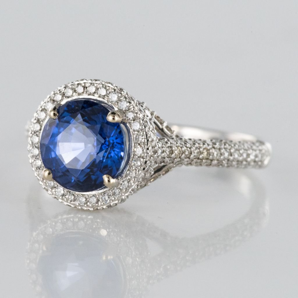 Ceylon And Diamonds Sapphire Ring-photo-3