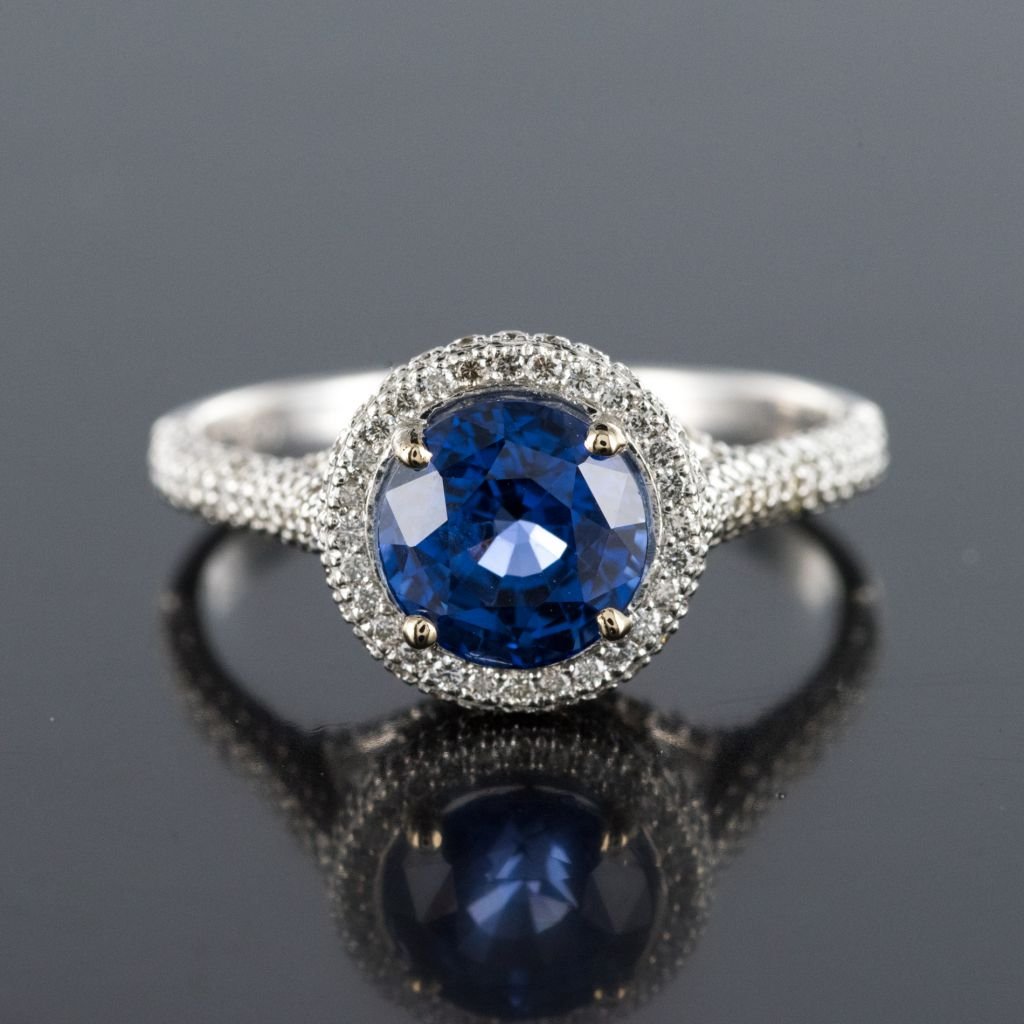 Ceylon And Diamonds Sapphire Ring-photo-3