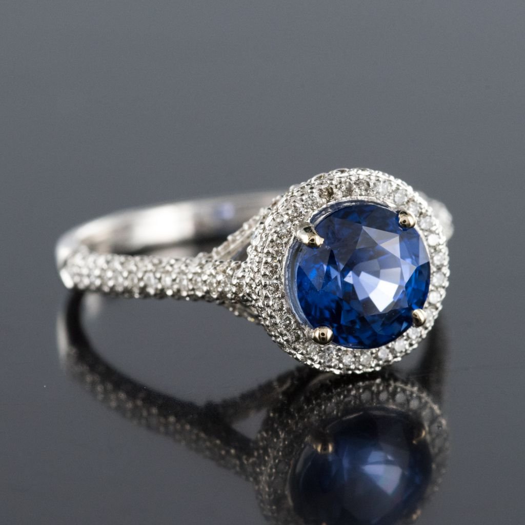 Ceylon And Diamonds Sapphire Ring-photo-4