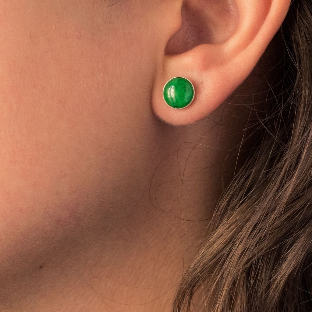 Jade And Diamond Earrings-photo-2