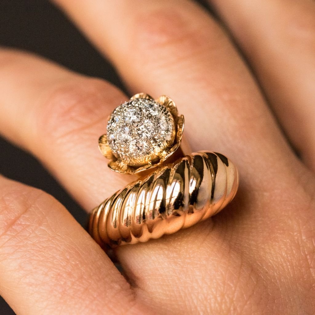 Gold And Diamond Couture Ring-photo-2