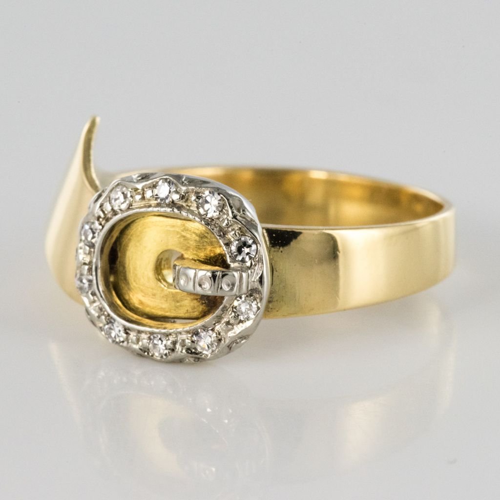 Old Diamond Belt Ring-photo-3