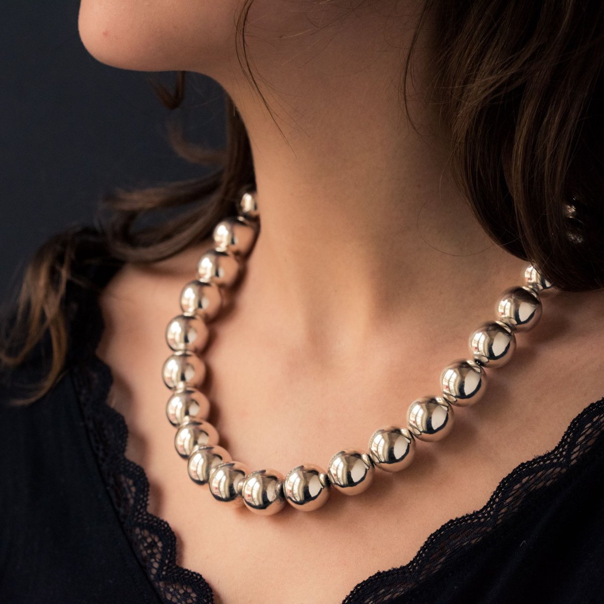 Silver Pearls Necklace-photo-1