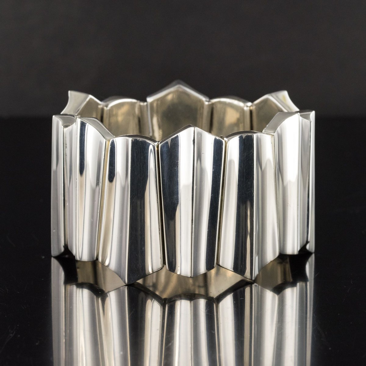 Modernist Silver Bracelet-photo-1