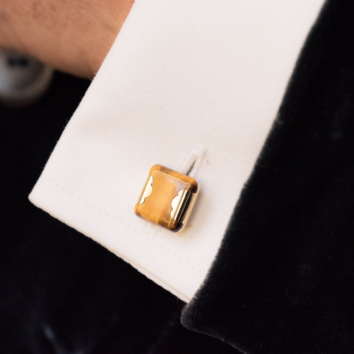 Tiger Eye Cufflinks-photo-2