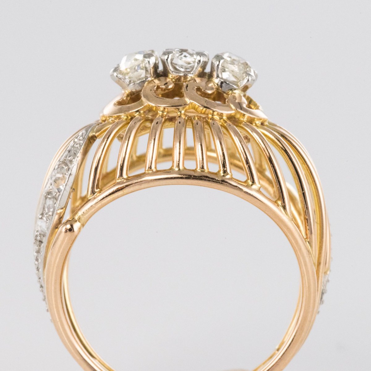 Dome Ring With Gold And Diamonds-photo-3