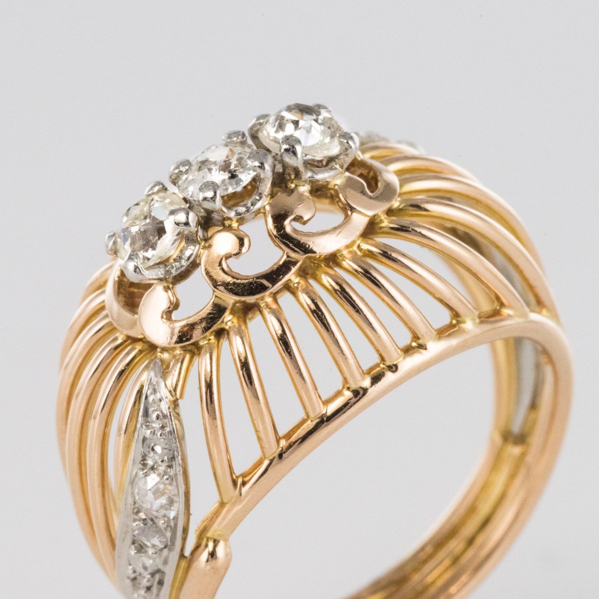 Dome Ring With Gold And Diamonds-photo-5