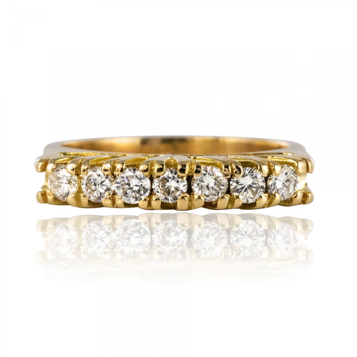 Yellow Gold Diamond Garter Ring