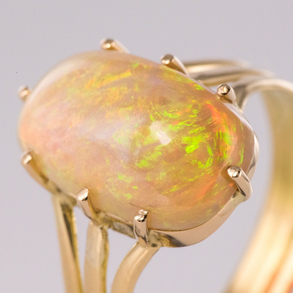 Old Australian Opal And Gold Ring-photo-5
