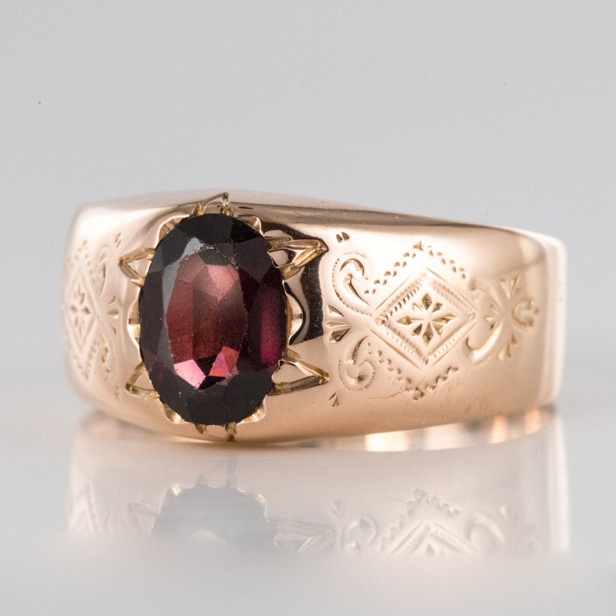 Garnet Ring Rose Gold-photo-1