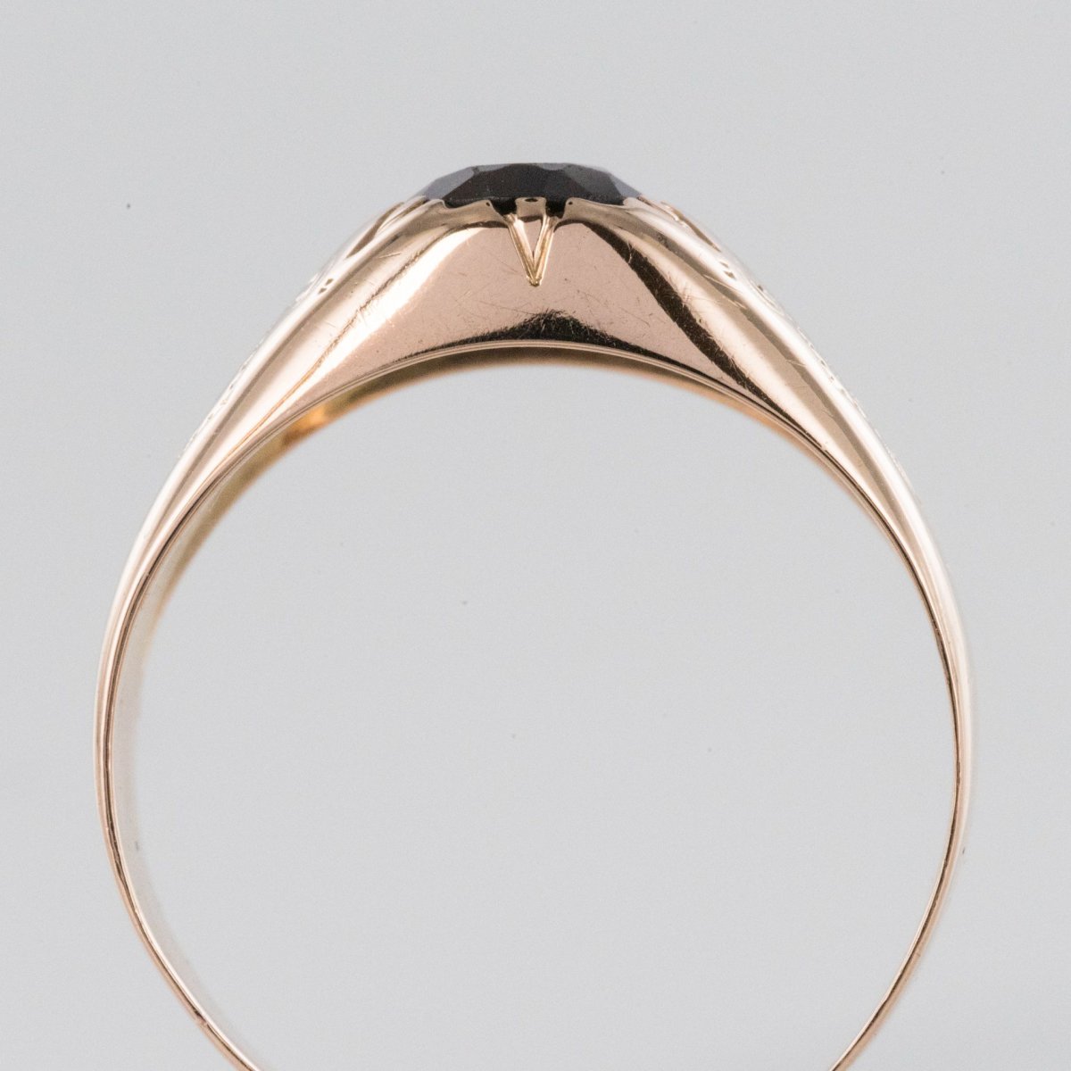 Garnet Ring Rose Gold-photo-7