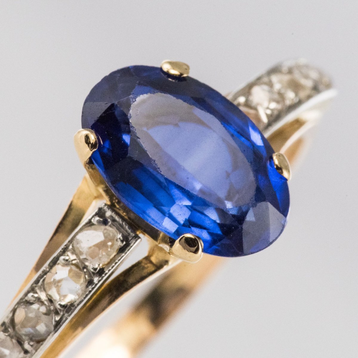 Old Sapphire Diamond Ring-photo-1