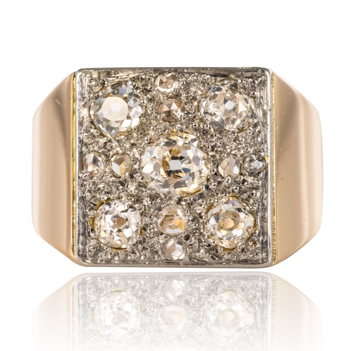 Art Deco Paved Diamond Ring