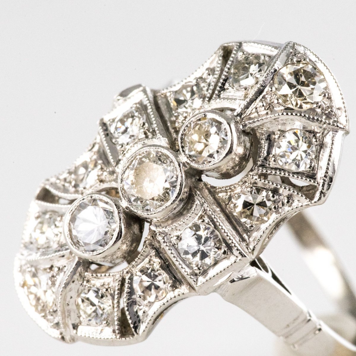 Art Deco Style Diamond Ring-photo-5