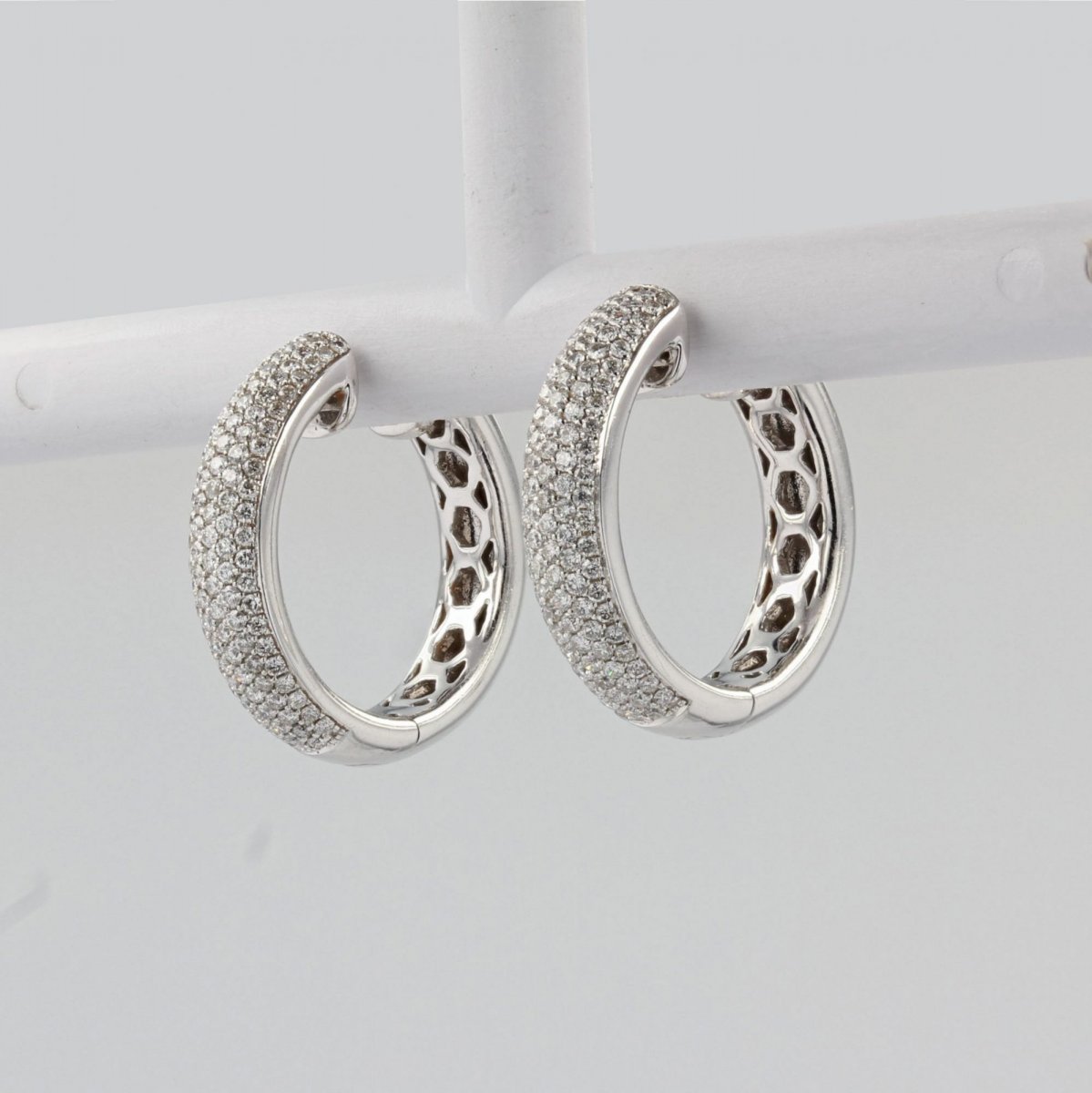 Boucles d'Oreilles Diamants-photo-3