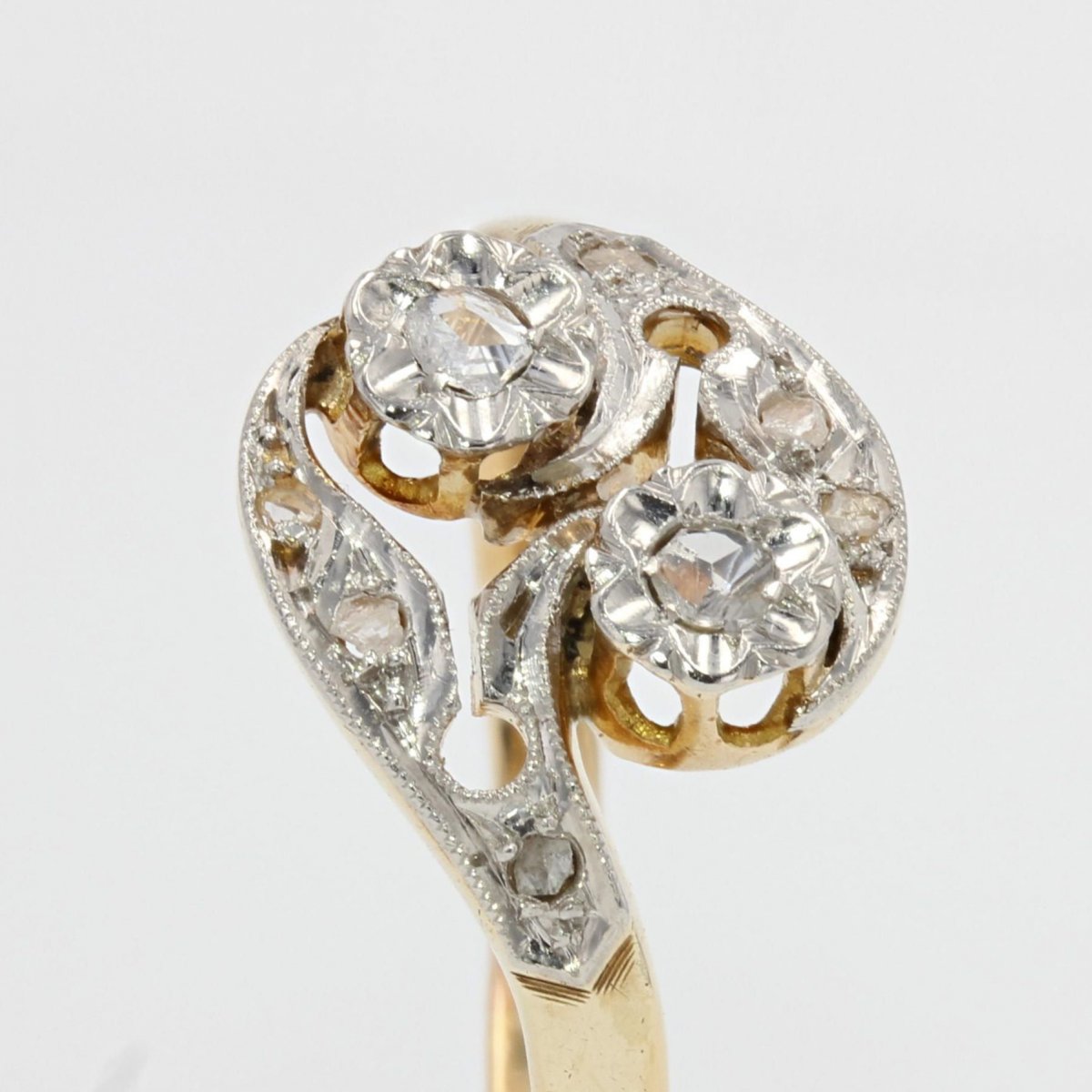 Old Belle Epoque Diamond Ring-photo-2