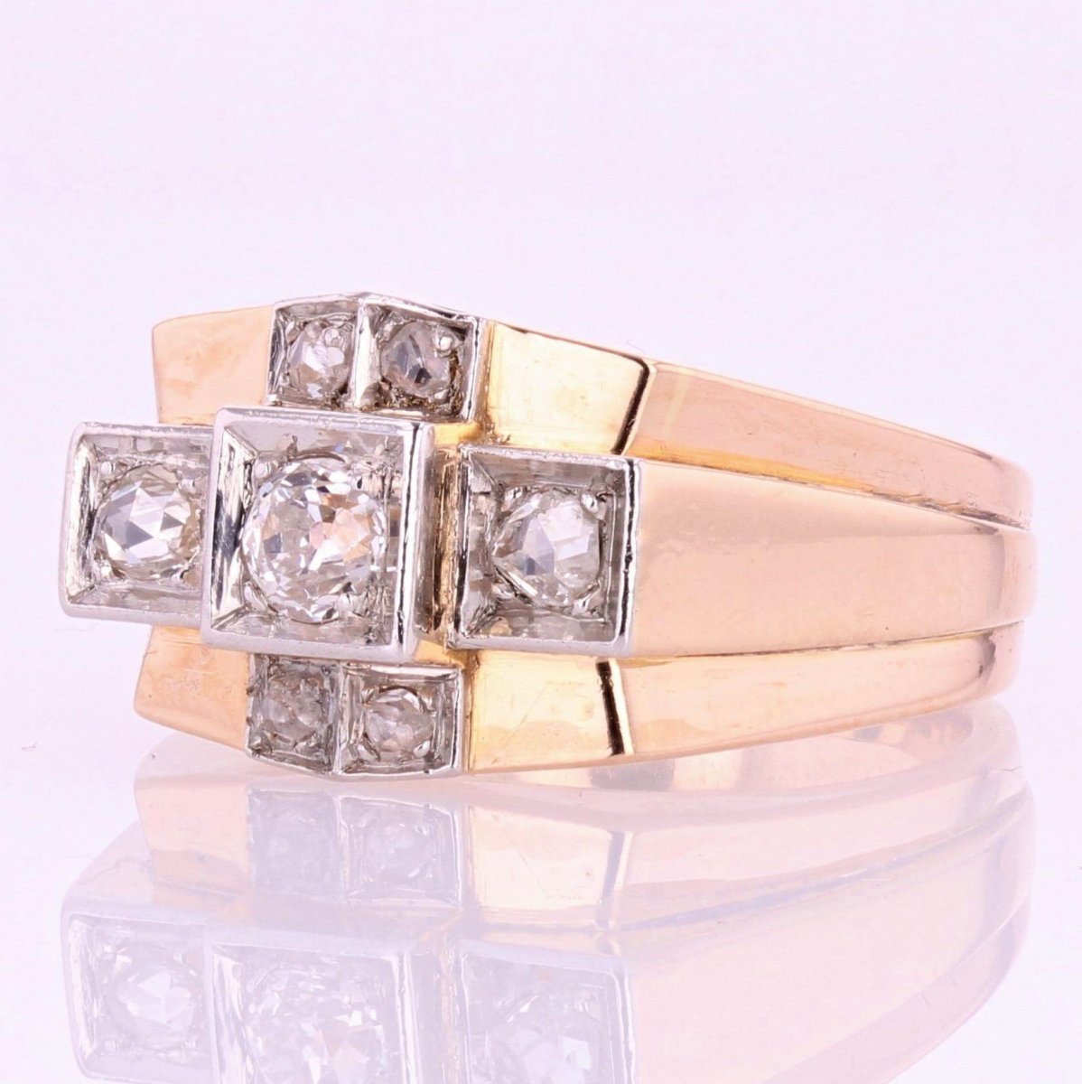 Tank Diamond Bridge Ring-photo-3